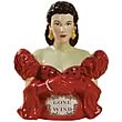 Gone with the Wind Scarlett Red Dress Cookie Jar